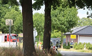 Der Bereich um die defekte Gasleitung war für die Arbeiten gesperrt. - Thorsten Heß