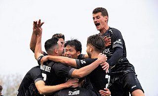 Es läuft: Die Rödinghauser feierten mit dem 3:0 gegen Lotte den dritten Dreier in Folge. - Joel Beinke