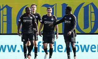 Max Kruse (Mitte) und die anderen Einwechselspieler aus dem Braunschweigspiel haben gezündet. - IMAGO/Christian Schroedter