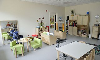 Einladend: Im Gruppenraum "Schmetterlinge" können die Kinder kreativ spielen. - Sandra C. Siegemund