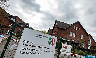 Die Flüchtlingsunterkunft am Oldentruper Hof. - Mike-Dennis Müller (Archiv)