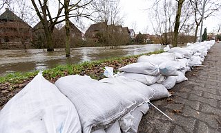 Das Hochwasser an Weihnachten schätzte die Stadt Paderborn als lokales Ereignis mit vergleichsweise wenigen Betroffenen ein. - Archivfoto: Niklas Tüns