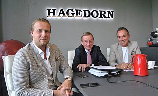 Gesprächsbereit: Geschäftsführer Rick Mädel (v.l.), Rechtsanwalt Michael Hoppenberg, Unternehmer Thomas Hagedorn. Foto: Osterkamp - Ludger Osterkamp