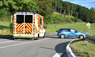 Am frühen Mittwochmorgen kam es auf der L 755 zu einem Unfall. - Jörn Fries