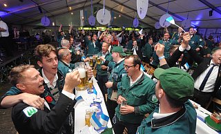 Die Stimmung beim Festkommers zum 531. Lübbecker Bürgerschützenfest war bestens. - Joern Spreen-Ledebur