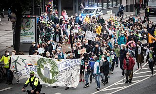 Die Demonstranten wollen, dass es beim Klimaschutz vorwärtsgeht. Dazu gehört auch eine neue Verkehrspolitik. - Mike-Dennis Müller / www.mdm.photo
