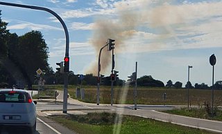 Rauchsäule über Bielefeld. - Privat