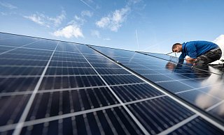 In der Region OWL steigt der Anteil von Photovoltaik am Stromverbrauch. Zwei Kreise glänzen besonders. - Marijan Murat