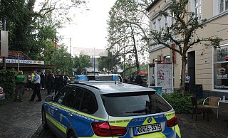 Erneuter Einsatz für die Polizei an der Steinstraße. Das Foto stammt aus dem Jahr 2019. - Jobst Lüdeking (Archiv)