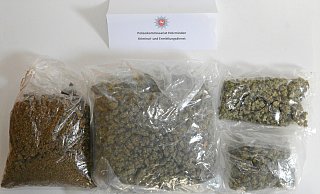 Das von der Polizei in Holzminden sichergestellte Marihuana. - Polizei