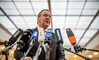 Boris Pistorius (SPD), Verteidigungsminister, gibt ein Pressestatement zu der Diskussion nach der Veröffentlichung eines Mitschnitts eines Gesprächs von deutschen Offizieren, zu Taurus-Marschflugkörpern, durch eine russische Propagandistin. - Michael Kappeler