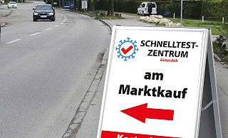 Drive-in: Am Marktkauf gibt es jetzt auch ein Schnelltestzentrum. - Testzentrum