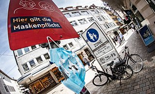 In der Innenstadt gilt die Maskenpflicht. - Mike-Dennis Müller / www.mdm.photo