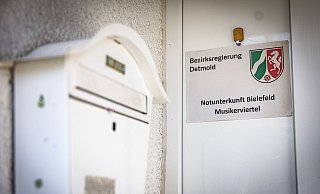 In den mehr als 30 Britenhäusern im Musikerviertel leben seit Februar bis zu 420 Asylbewerbern. - Mike-Dennis Müller / www.mdm.photo