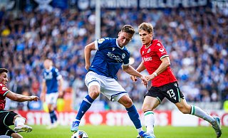 Marius Wörl lieferte im Mittelfeld von Arminia Bielefeld gegen seinen Stammverein Hannover 96 eine ganz starke Partie ab. - Sarah Jonek Fotografie