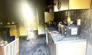 In dieser Küche soll der Brand in Gütersloh entstanden sein. - Wolfgang Wotke