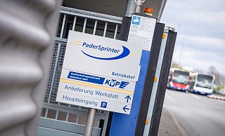 Der Betriebshof vom Paderborner Kommunalunternehmen Padersprinter liegt an der Barkhauser Straße. - Niklas Tüns (Archivfoto)