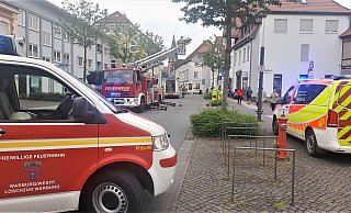 Der Abschnitt des Paderborner Tores war wegen des Einsatzes in Warburg kurzfristig gesperrt worden. - Simone Flörke