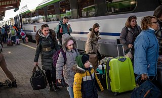 Zu Tausenden verlassen Ukrainer ihre Heimat in Richtung anderer Staaten. Sie sind auf der Flucht vor dem Kriegstreiben in ihrem Land. - AFP or licensors