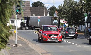 Auch nach der Eröffnung der Nordmgehung herrscht auf der Werster Straße dichter Verkehr. - Jörg Stuke
