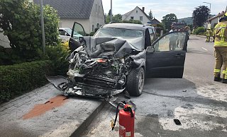 Bei einem Unfall in Rödinghausen ist ein Mann am Mittwochnachmittag verletzt worden. - Feuerwehr Rödinghausen