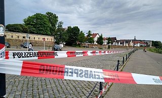 Der Fundort wurde weiträumig abgesperrt. - Stefan Koch