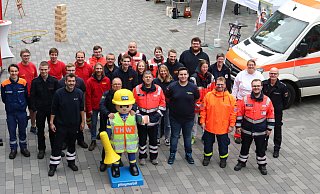 Beim Run&Roll City haben die Hilfsorganisationen bereits gemeinsame Sache gemacht und eine Blaulichtmeile für die Besucher präsentiert. Zusammen werben sie für mehr Engagement. FOTO: THW - THW