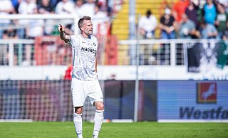 Anführer: Auf Kapitän Daniel Flottmann und des SV Rödinghausen wartet beim 1. FC Köln II eine anspruchsvolle Aufgabe. - Noah Wedel