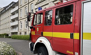 Der Einsatz im Schwesternwohnheim in Kirchborchen dauerte für die Feuerwehr rund eine Stunde. - Feuerwehr Borchen