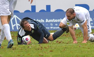 Der Rasen im Ohlendorf-Stadion im Heidewald gleicht bei den aktuellen Witterungsbedingungen einem Acker. - Jens Dünhölter