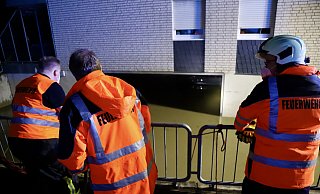 An der Engerstraße ist im Juni eine Tiefgarage geflutet worden. - Archivfoto: Charlotte Mahncke