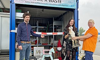 Der "Take a Waste-Container" wird am Recyclinghof An der Talle eröffnet. - Stadt Paderborn/ASP