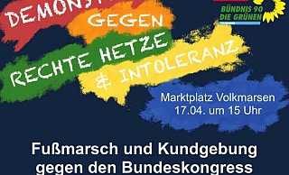 SPD und Grüne laden zu einer Demonstration gegen rechte Hetze und Intoleranz am Samstag ein. - Privat