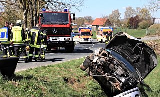 Am Fahrzeug entstand durch den Unfall zwischen Brakel-Bellersen und Bredenborn Totalschaden. - David Schellenberg