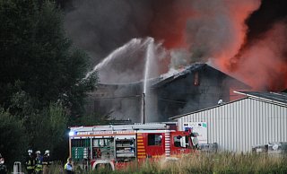 Die Brandermittler wollen sich noch einmal in den Hallen umsehen. - Madita Schellenberg/Archiv