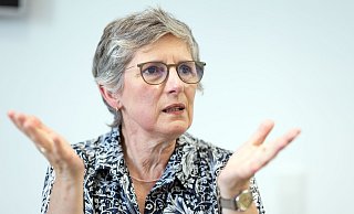 Britta Haßelmann aus Bielefeld führt die Grünen-Fraktion im Deutschen Bundestag. - Oliver Krato