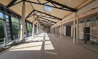 Ein Blick in den Erweiterungsbau des Schulgebäudes am Nicolaitor in Höxter. - Schule am Nicolaitor