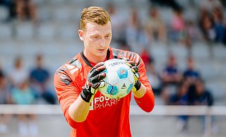 Torwart Markus Schubert wird sein Pflichtspieldebüt für den SCP geben. - Besim Mazhiqi