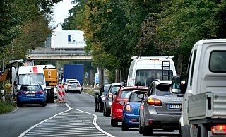 Stau B61 in Bielefeld Ummeln - Andreas Frücht NWZ