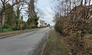 In dieser Straße in Bünde ist es zu dem großen Einsatz gekommen. - Florian Weyand