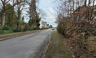 In dieser Straße in Bünde ist es damals zu dem großen Einsatz gekommen. - Florian Weyand