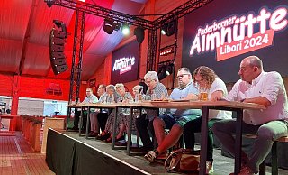 In der Almhütte in Paderborn wurden die letzten Absprachen für Libori 2024 getroffen. - Viktoria Bartsch