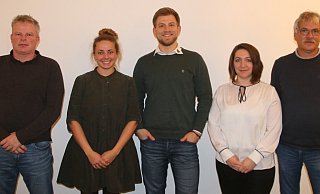 Der neue Vorstand der Bulldogs: Heiko Schreiber (v.l.), Sarah Möller, Felix Gorny, Dilek Boztüy und Ingo Gorny. Foto: zarnke - zarnke