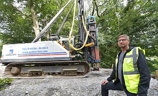 Derzeit laufen die Arbeiten für die Errichtung der Stützpfeiler. - Jens Dünhölter