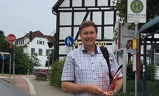 Der SPD-Bundestagskandidat Jürgen Berghahn besucht Helpup. - Privat
