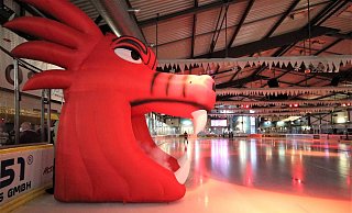 Heimat der Ice Dragons: In der Eishalle Herford wird in der nächsten Saison auch der Lette Rustams Begovs spielen. - Yvonne Gottschlich