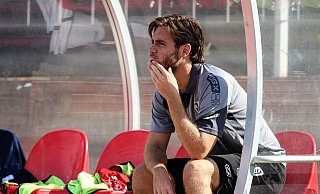 Zwangspause: Holsens Coach Maximilian Grove kann derzeit keine Trainingseinheit durchführen. - Yvonne Gottschlich