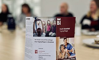 Der Flyer vom Arbeitskreis Tagespflege. - Stefan Becker