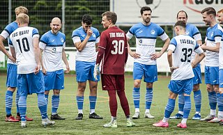Nicht Fisch, nicht Fleisch: Die Braker Kicker tragen des 1:1 mit Fassung. - Jörg Dieckmann