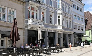 Das Eiscafé Fontana liegt in der Herforder Innenstadt. - Archivbild: Frank-Michael Kiel-Steinkamp